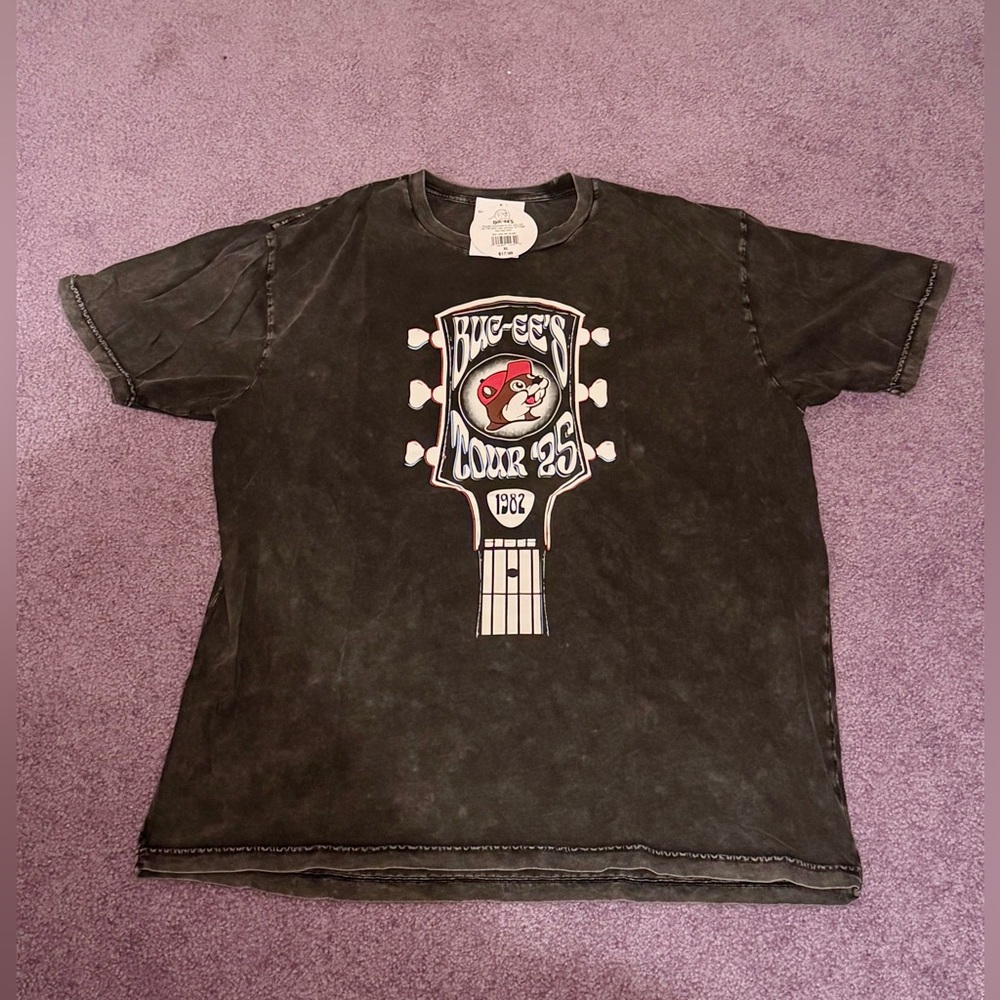 BUC-EE’s Graphic Tour ‘25 T-Shirt with Guitar Design